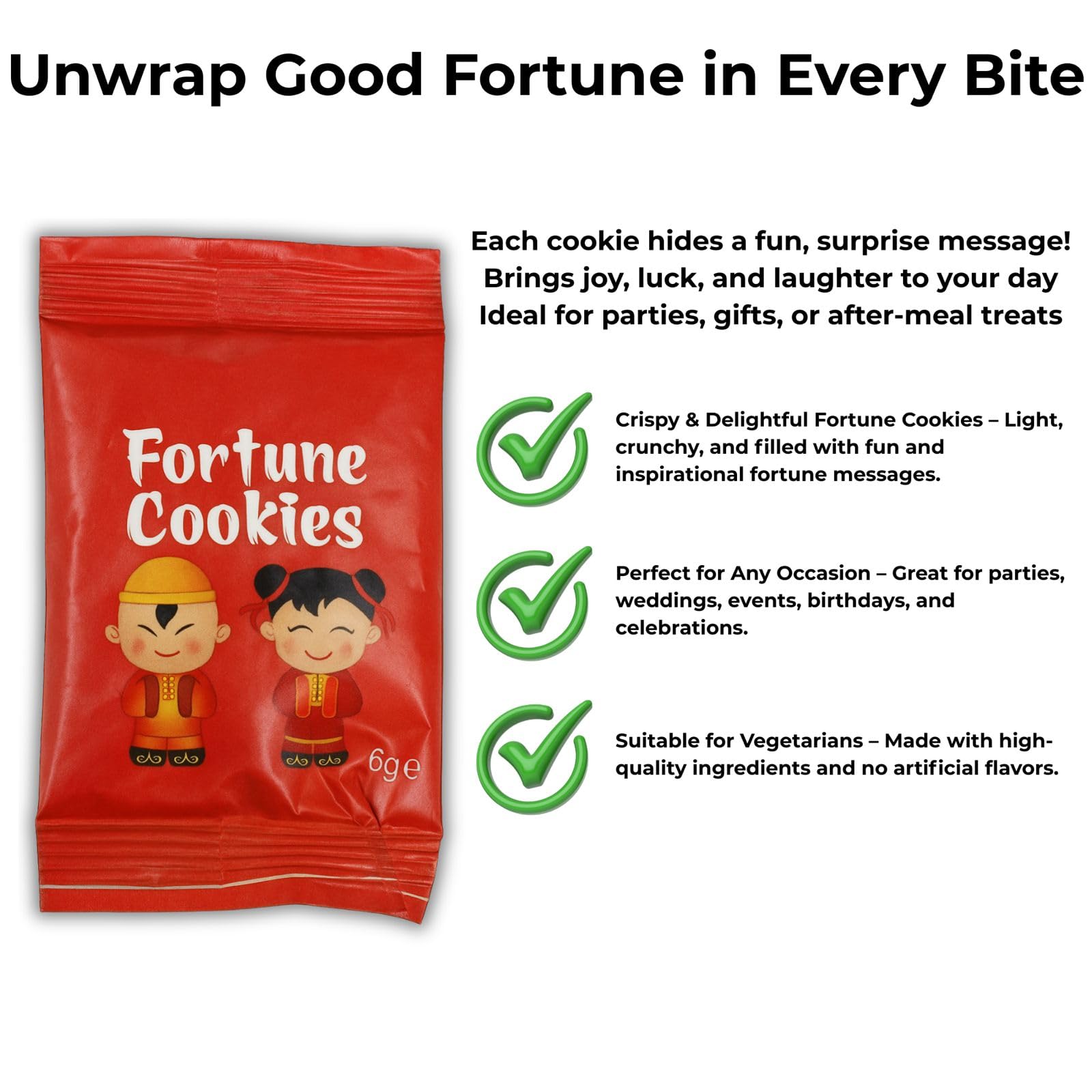 Fortune Cookies WoodzyCo With Messages Ideal For Parties And Celebrations Pack Of 10