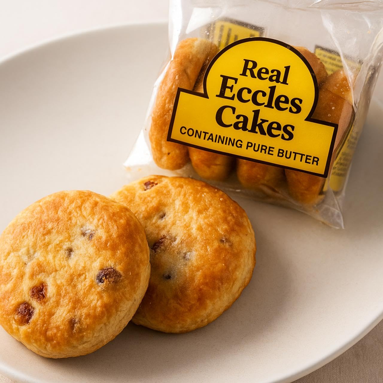 Eccles Cakes WoodzyCo Lancashire - Traditional British Pastry - 4 Pack (16 Cakes)