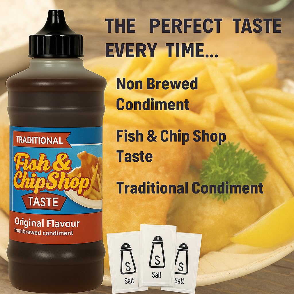 Maltflaven Chip Shop Traditional 315ml 3 Pack Ready to Use Non Brewed Condiment