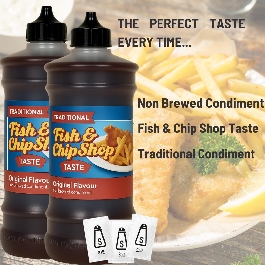Maltflaven Non-Brewed Condiment Chip Shop 315ml 2 Pack Ready-to-Use for Takeaways BBQs and Home Use