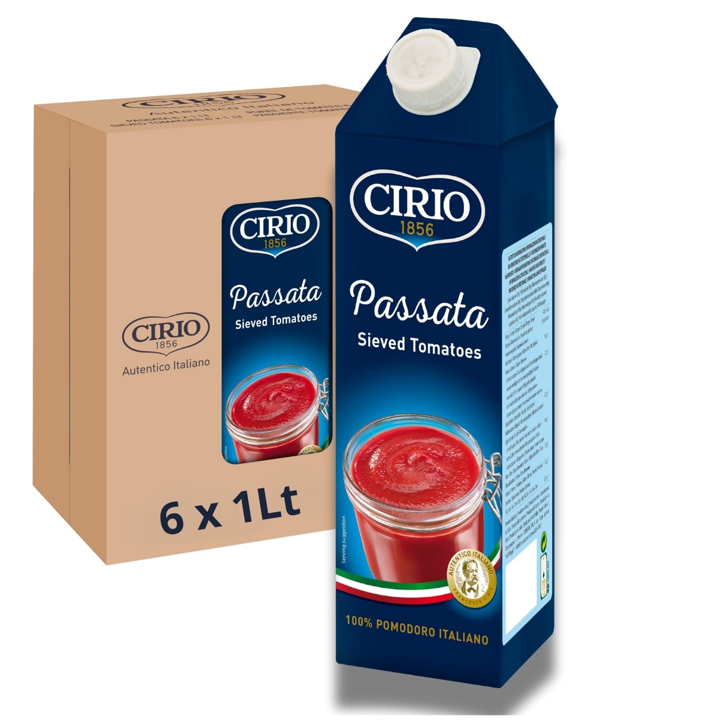 Cirio Passata Sieved Tomatoes 1000g 1 x 1 Litre Suitable For Retail And Foodservice Use