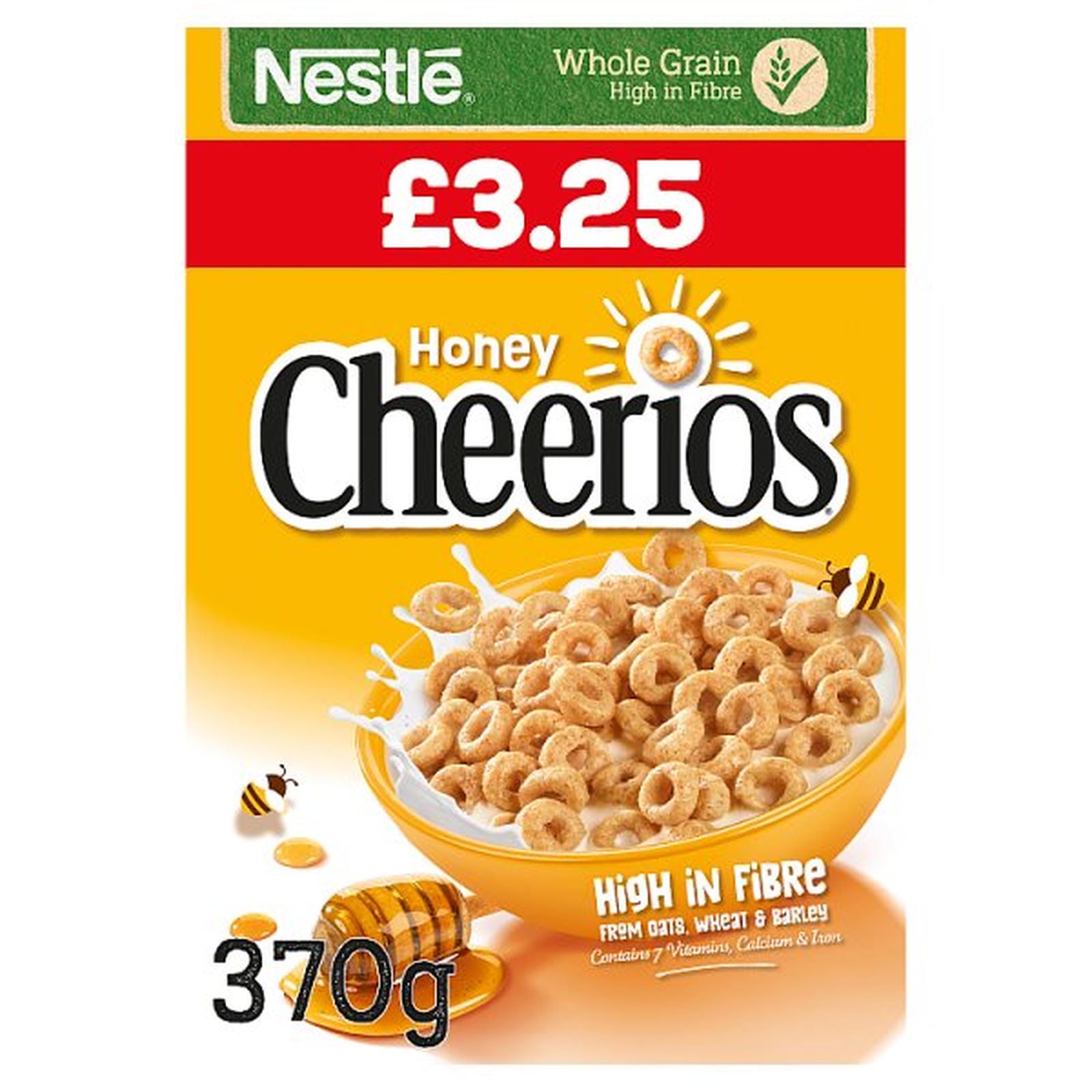 Nestlé Cheerios Honey Breakfast Cereal 370g