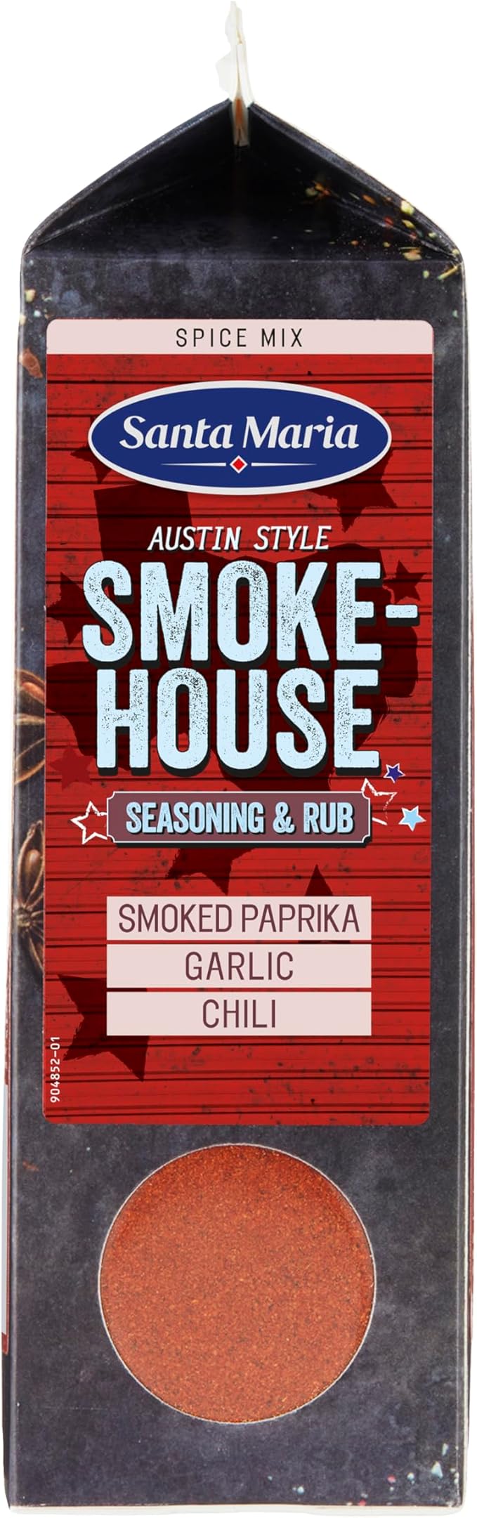 Santa Maria Austin Style Smoke House Seasoning and Rub Smoky Barbecue 545g For Barbecuing and Slow Cooking