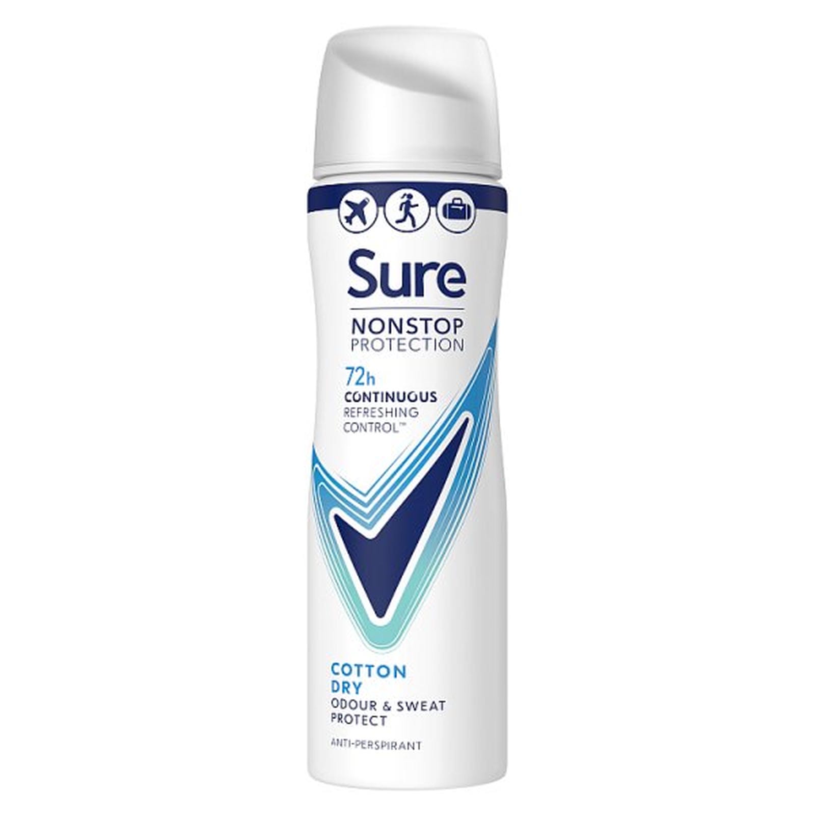 Sure Nonstop Protection Anti-Perspirant Aerosol Cotton Dry 75 ml