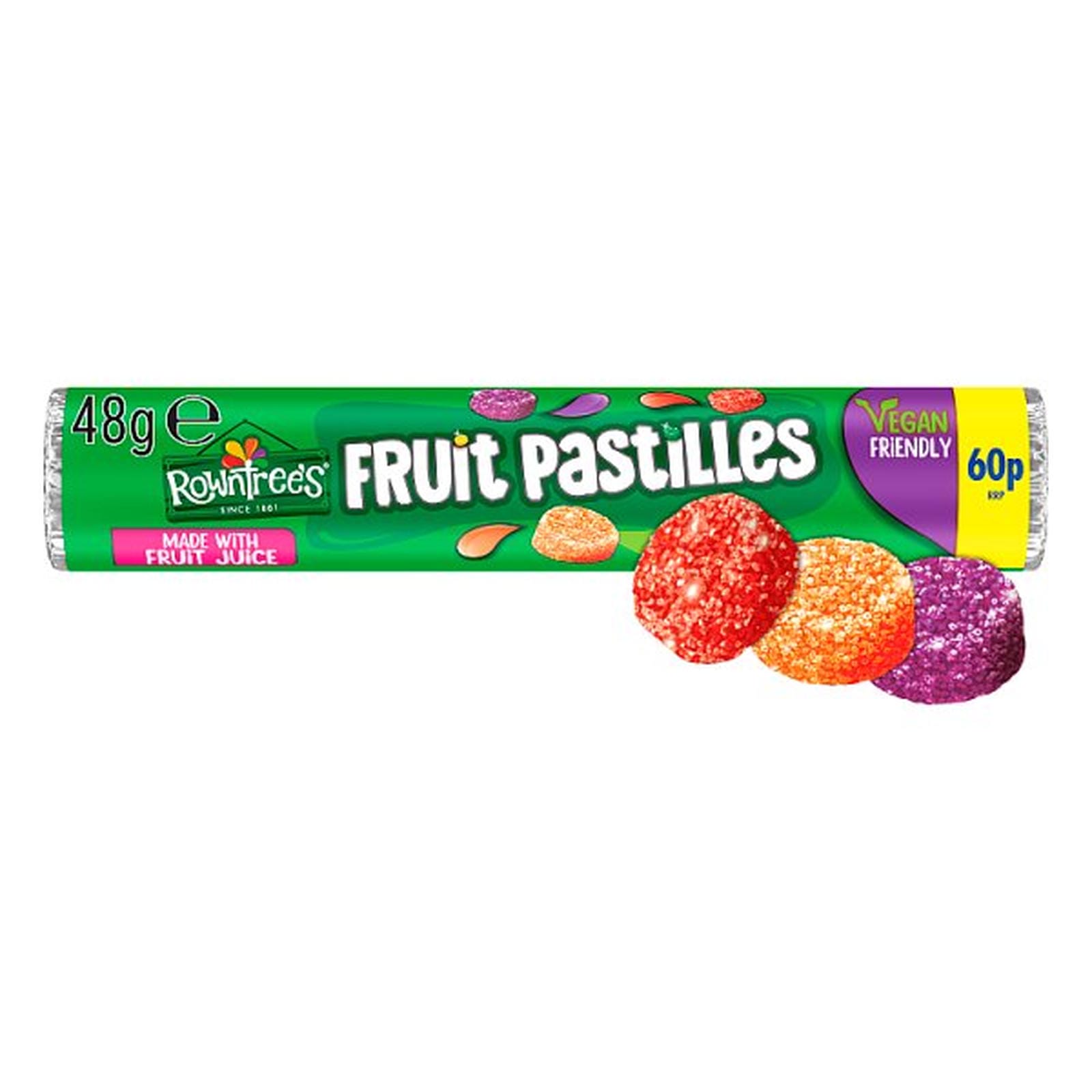 Rowntree's Fruit Pastilles Sweets Tube 48g PMP 60p