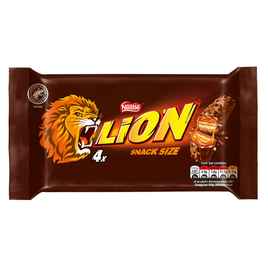 Lion Milk Chocolate Snacksize Bar 4 Pack Multipack 120g – 10 x 120g