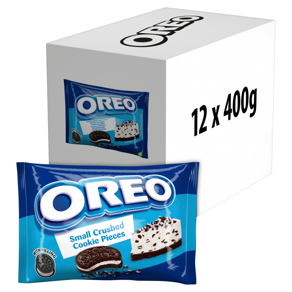 Oreo Crushed Cookie Pieces Small 400g Single Pack 1 x 400g For Retail And Foodservice Use