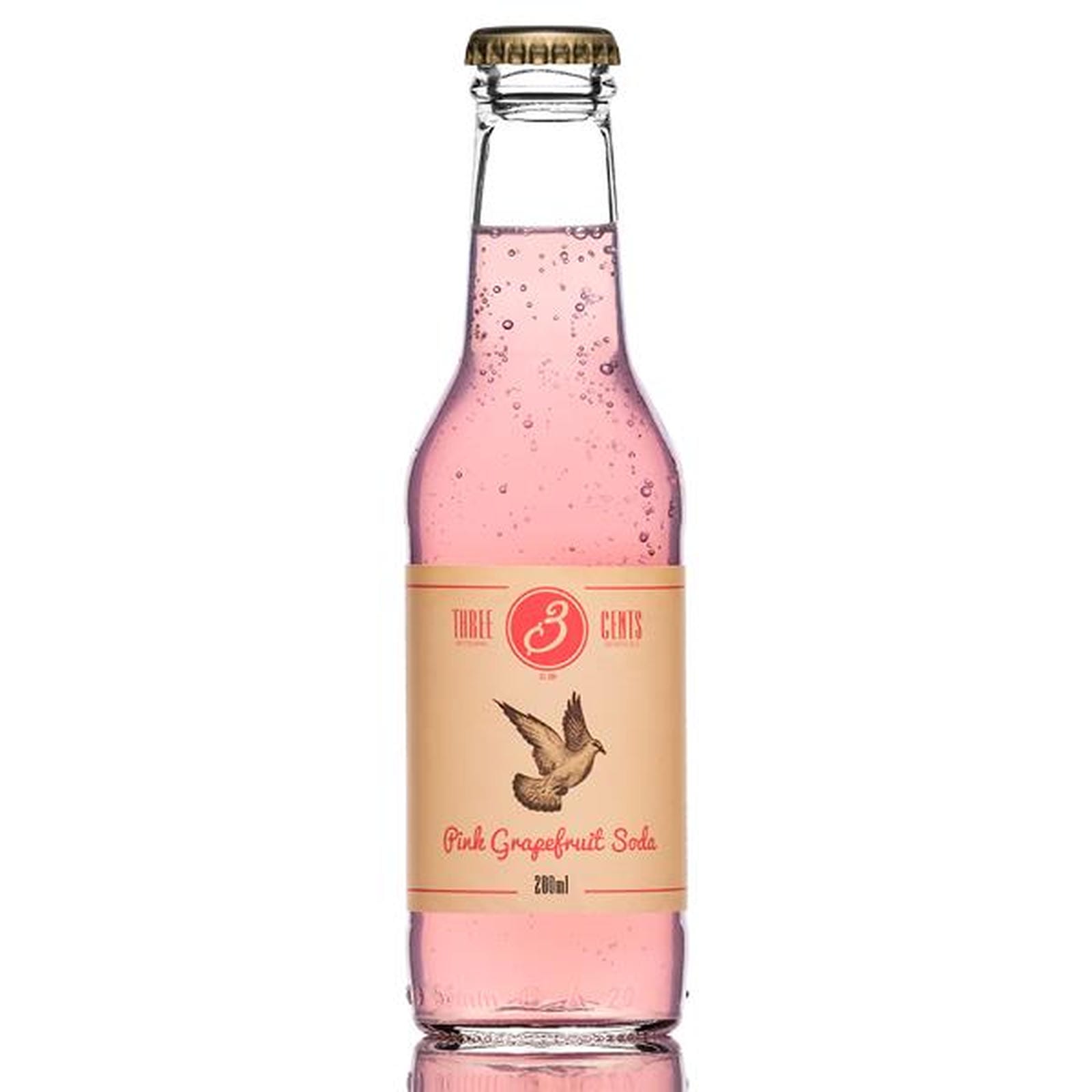 Three Cents Pink Grapefruit Soda 24 x 200ml