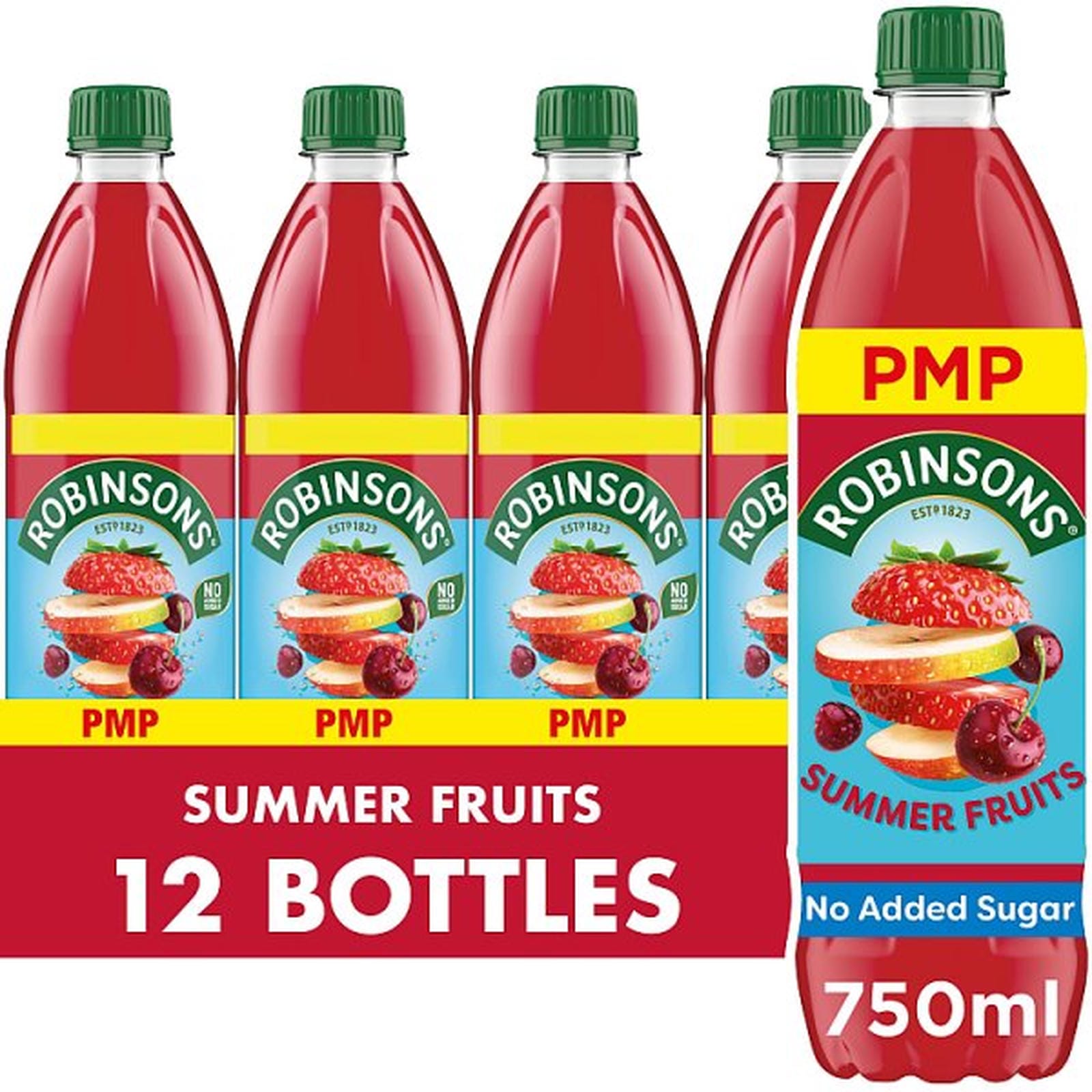 Robinsons Summer Fruits No Added Sugar Squash PMP 750ml