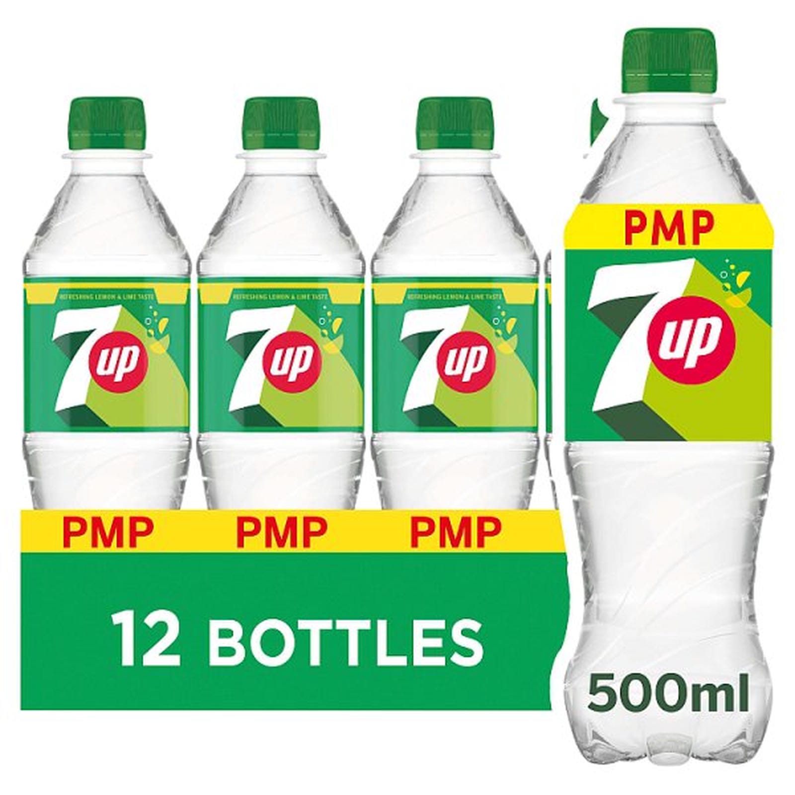 7UP Regular Lemon & Lime Bottle PMP 500ml