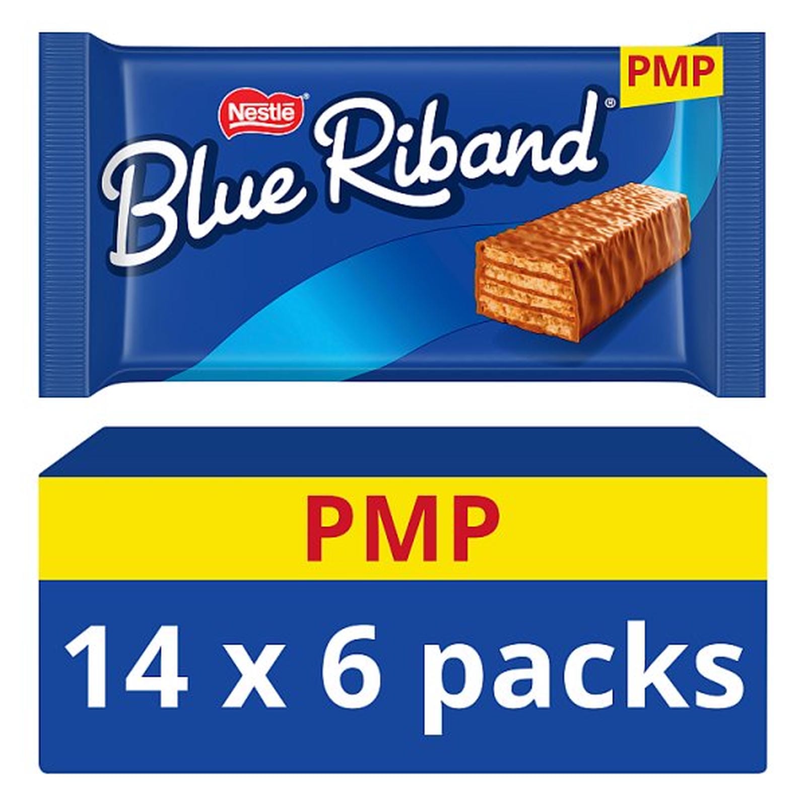 Blue Riband Wafer Biscuit Bar 6 Pack Multipack 108g PMP £1.25