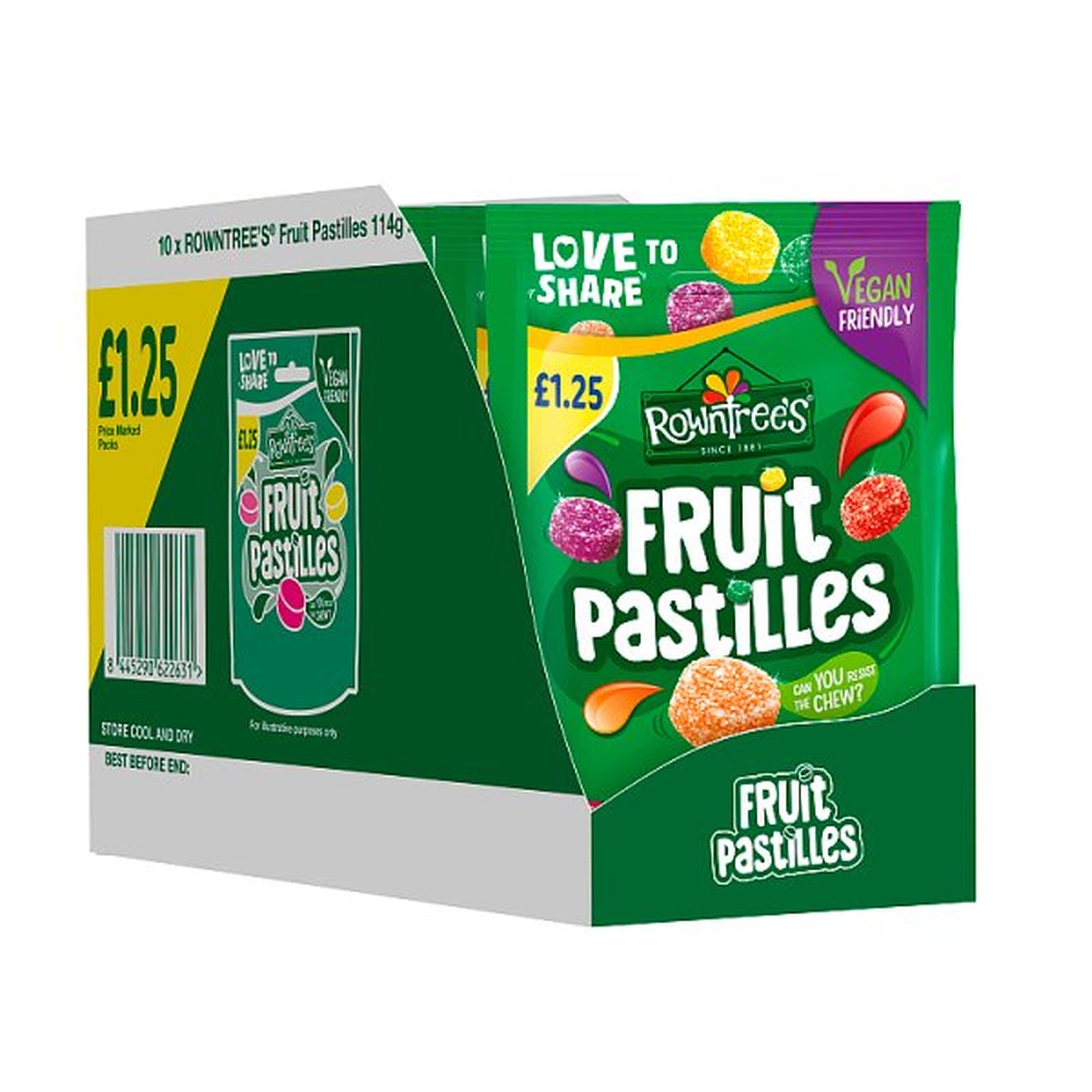 Rowntree's Fruit Pastilles Sweets Sharing Bag 114g PMP £1.25