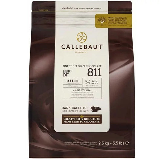 Callebaut Finest Belgian Chocolate Dark Callets 2.5kg – 8 x 2.5kg