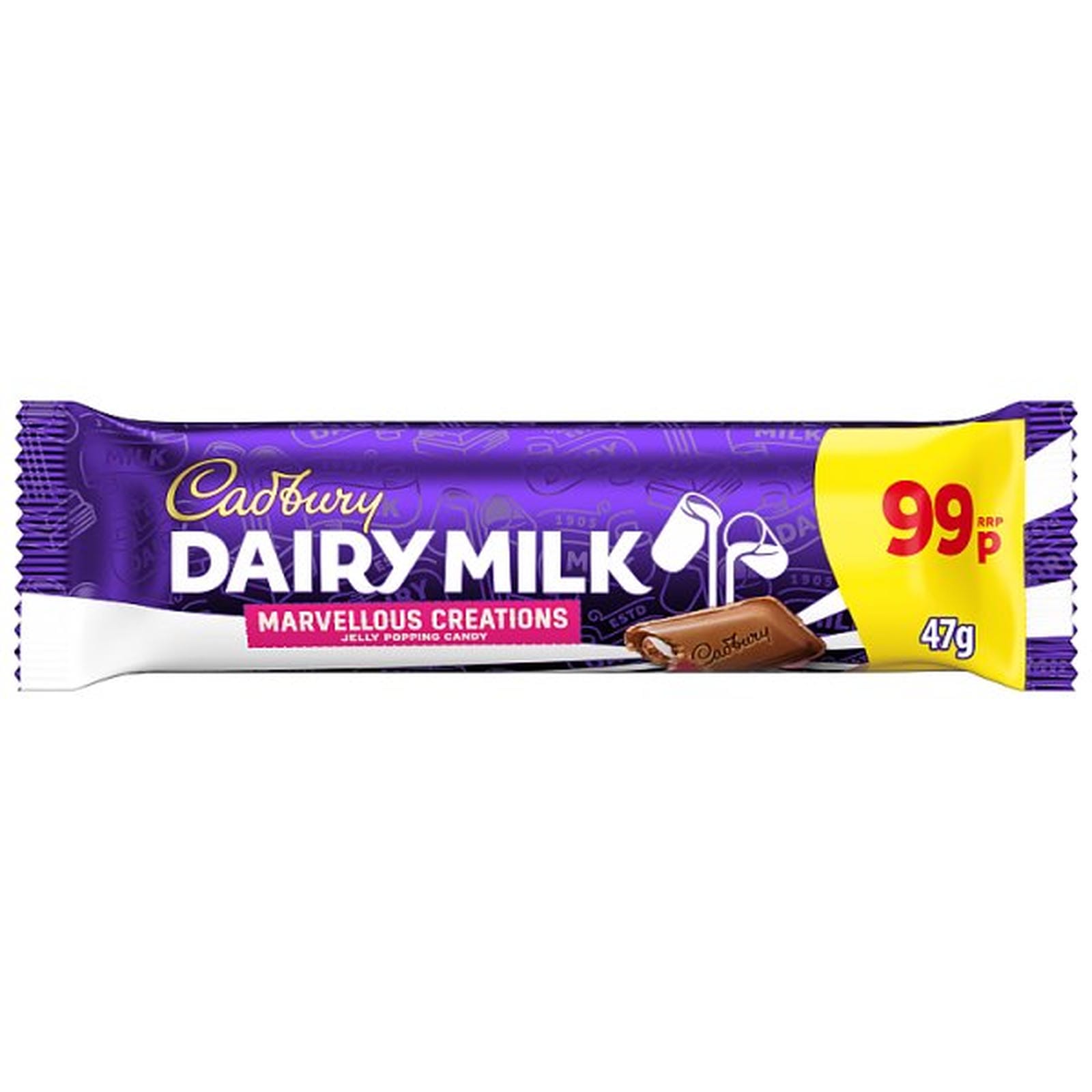 Cadbury Dairy Milk MC JPC 99P PMP Chocolate Bar 47 g