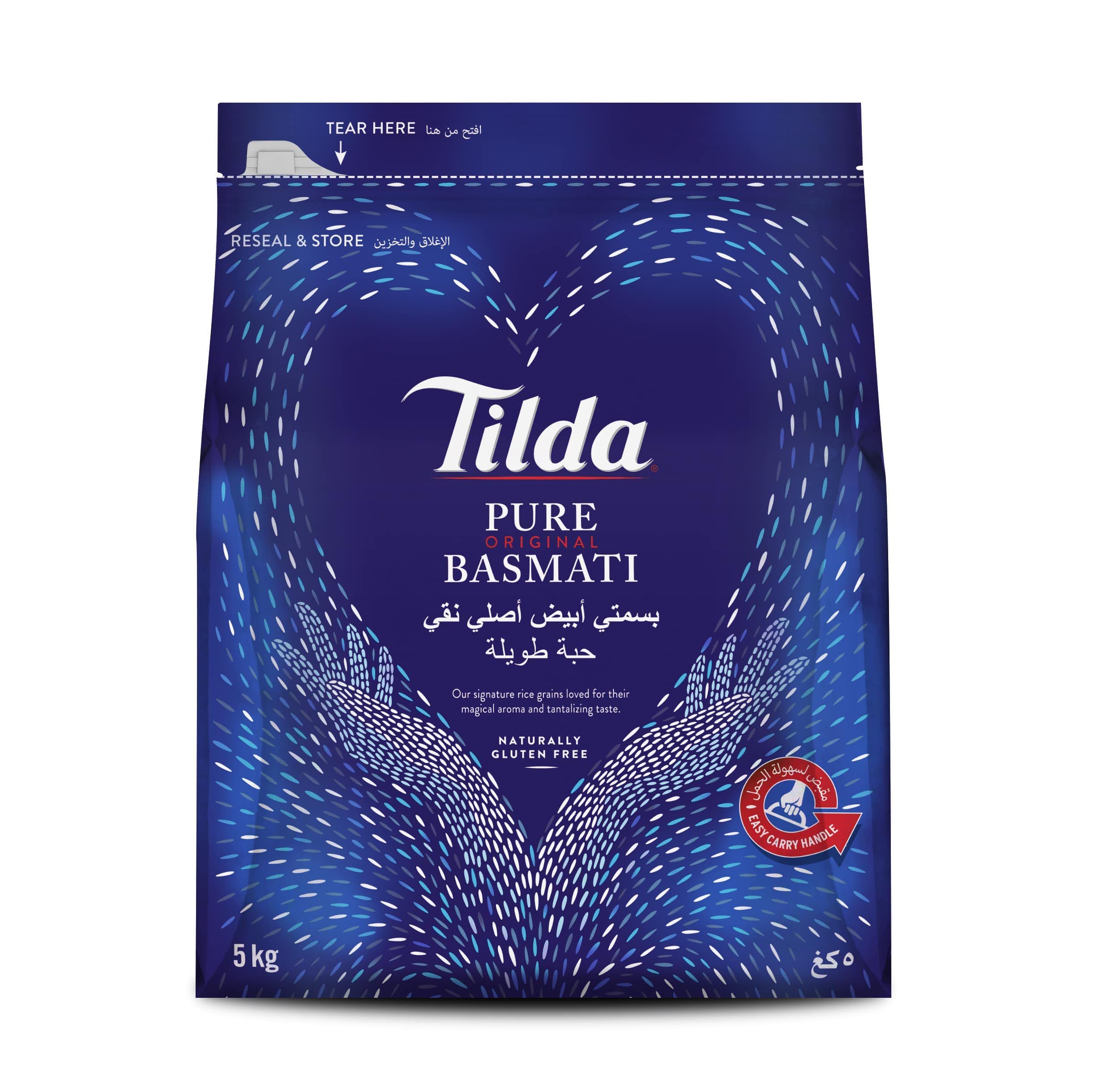 Tilda Basmati Rice Pure Original 5kg Pack 1 x 5kg For Home Cooking Use UK Stock Available