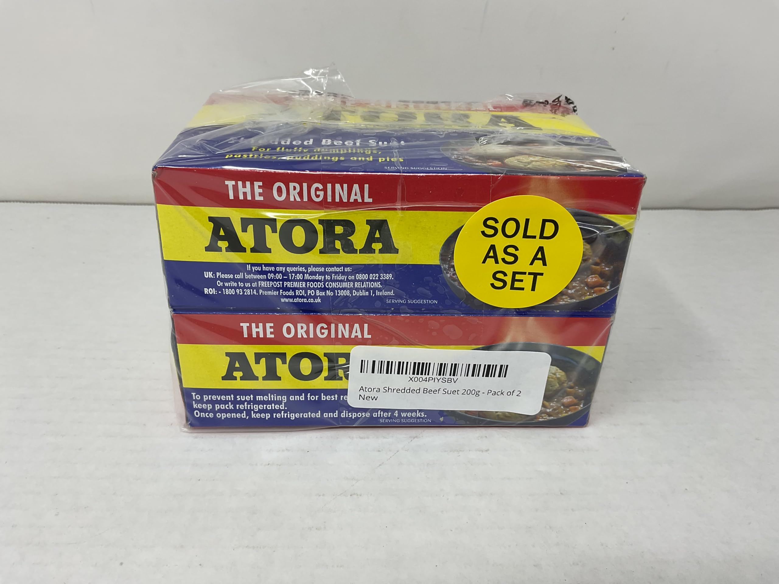 Atora Shredded Beef Suet 240 g Pack Of 2 For Pastry And Cooking In UK Home Baking