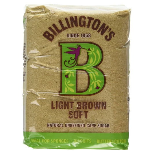 Billington's Light Brown Soft Natural Unrefined Cane Sugar 3kg – 1 x 3kg
