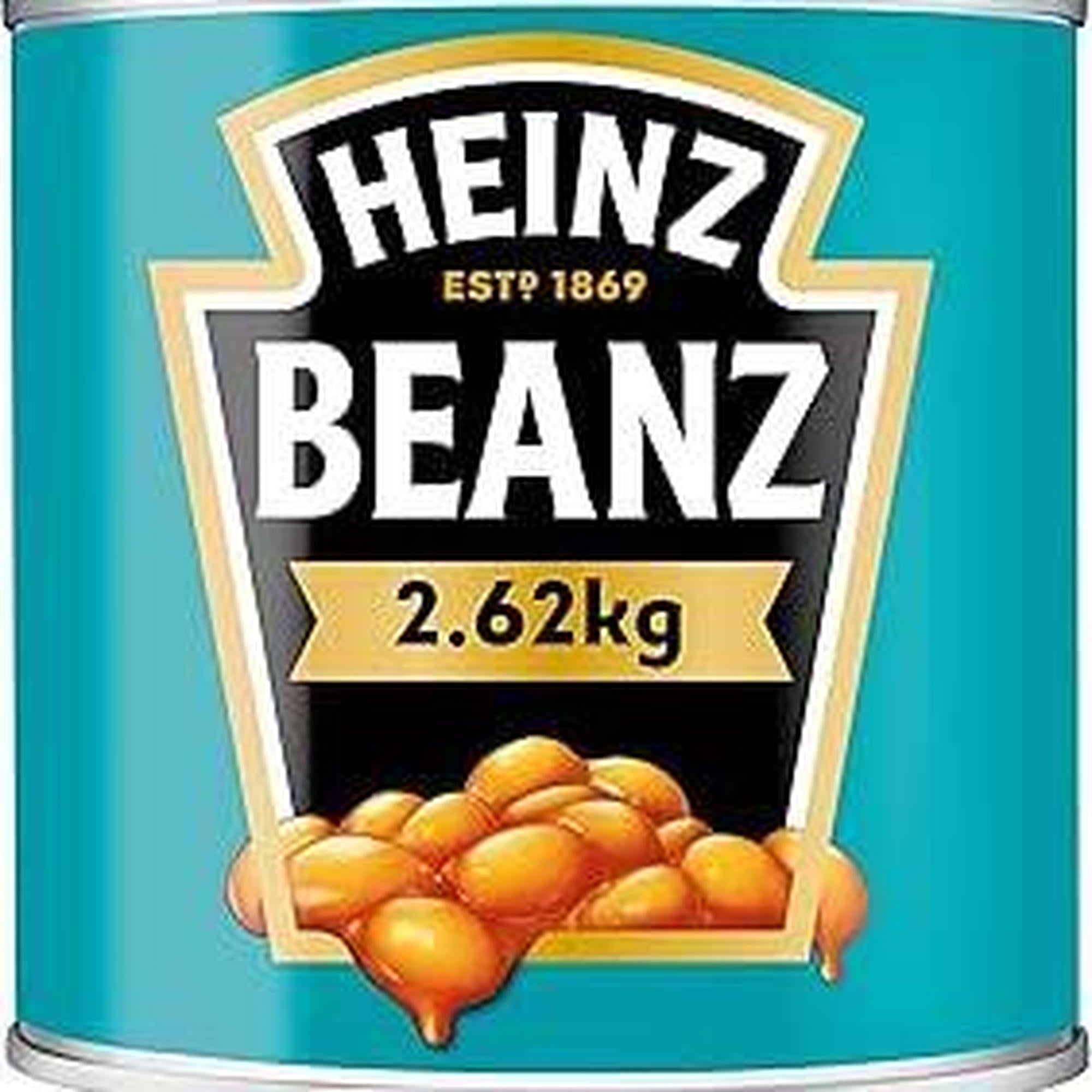 Heinz Baked Beans Bulk 2.62kg Case Of 6 For Bulk Catering Use In UK Kitchens Ready To Use