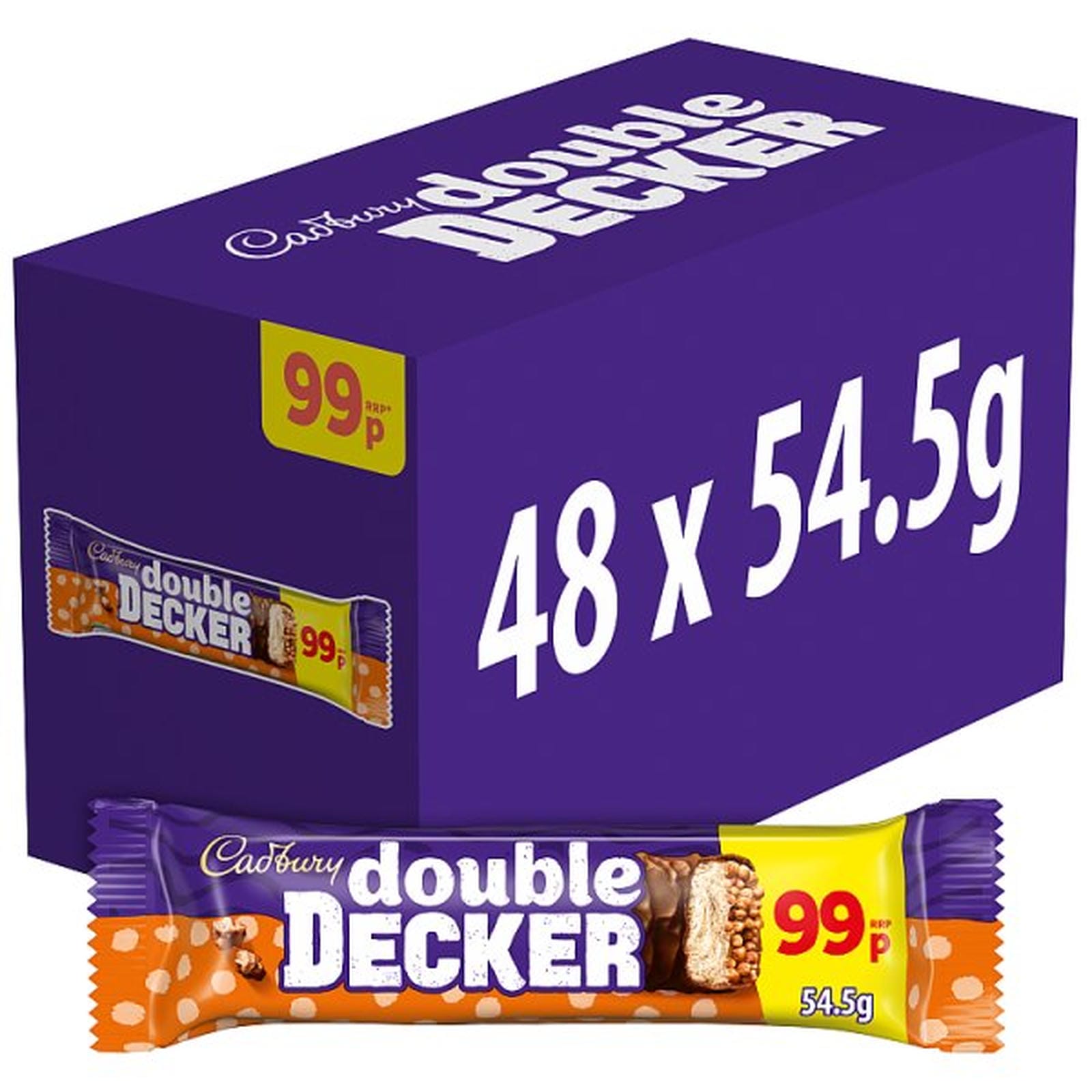 Cadbury Double Decker 99P PMP Chocolate Bar 54.5 g