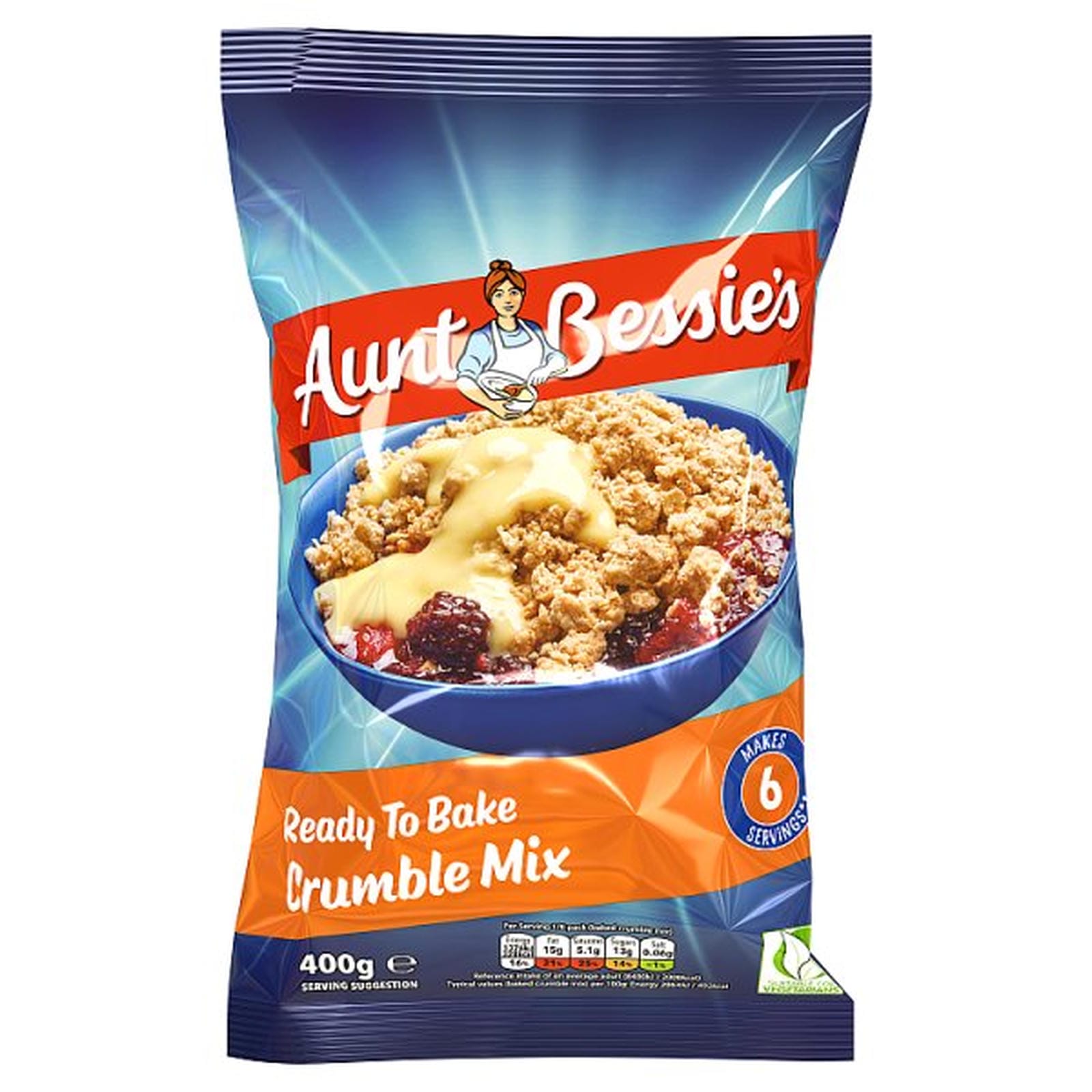 Aunt Bessie's Ready to Bake Crumble Mix 400g