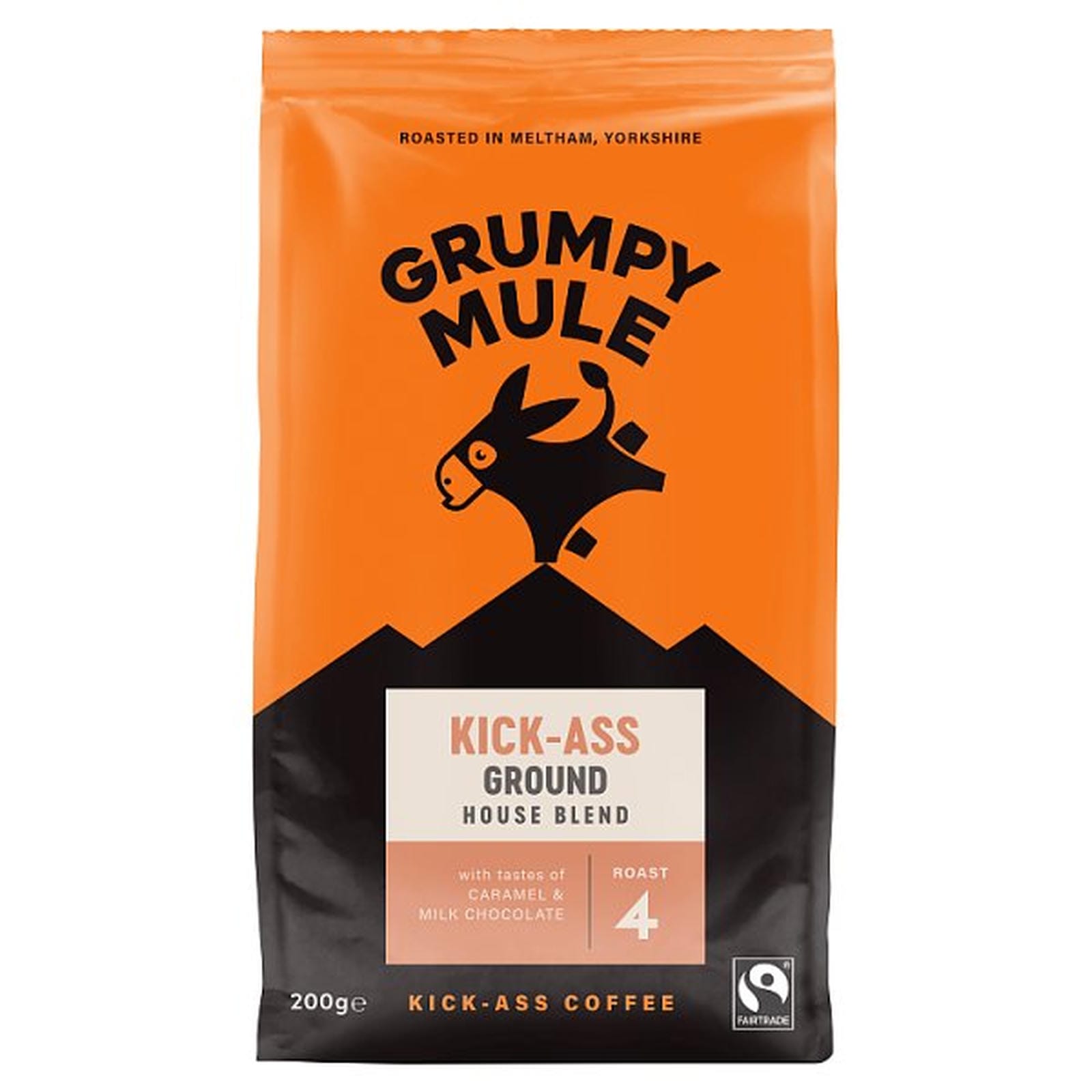 Grumpy Mule Kick Ass House Blend Ground Coffee 200g