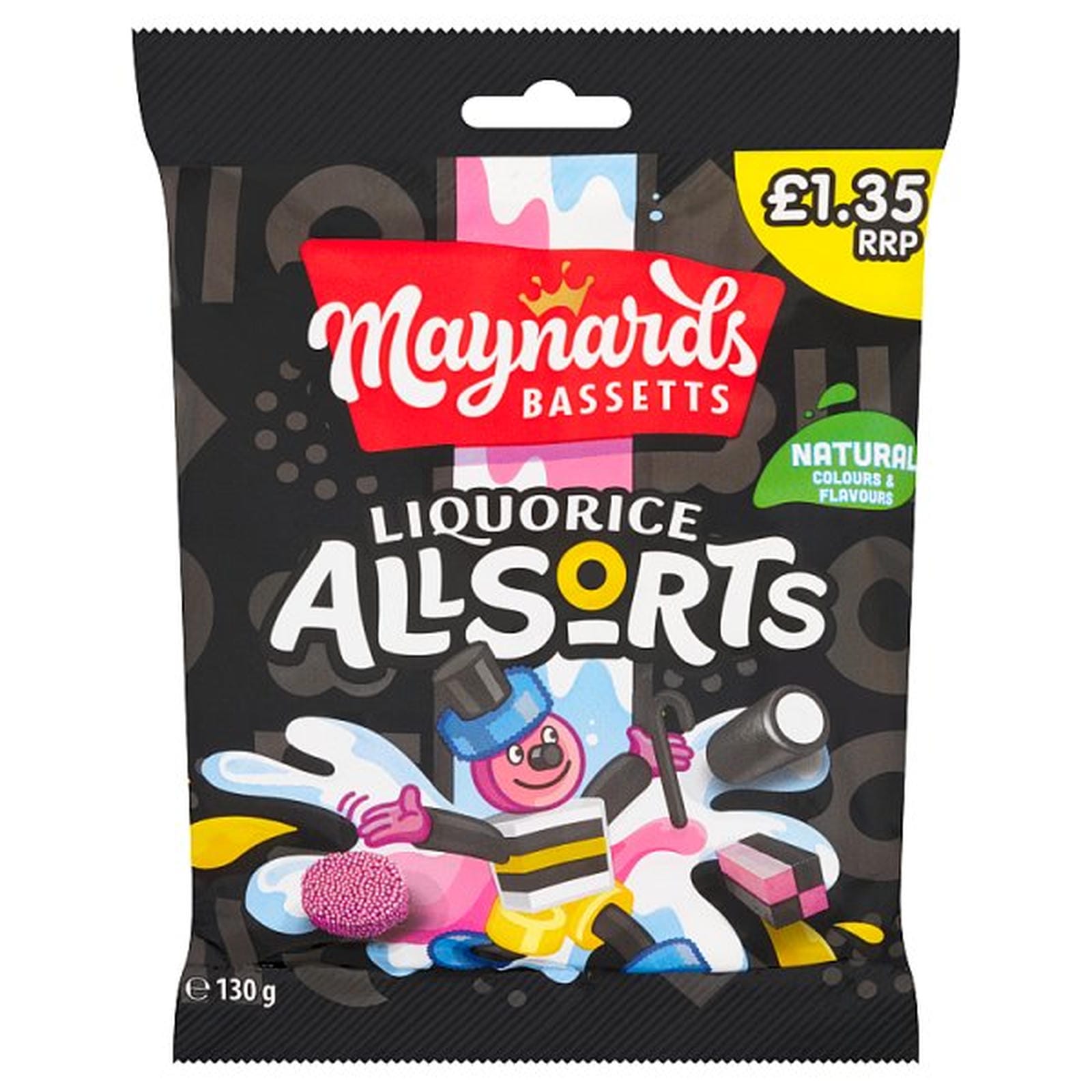 Maynards Bassetts Liquorice Allsorts Sweets Sharing Bag £1.35 PMP 130g