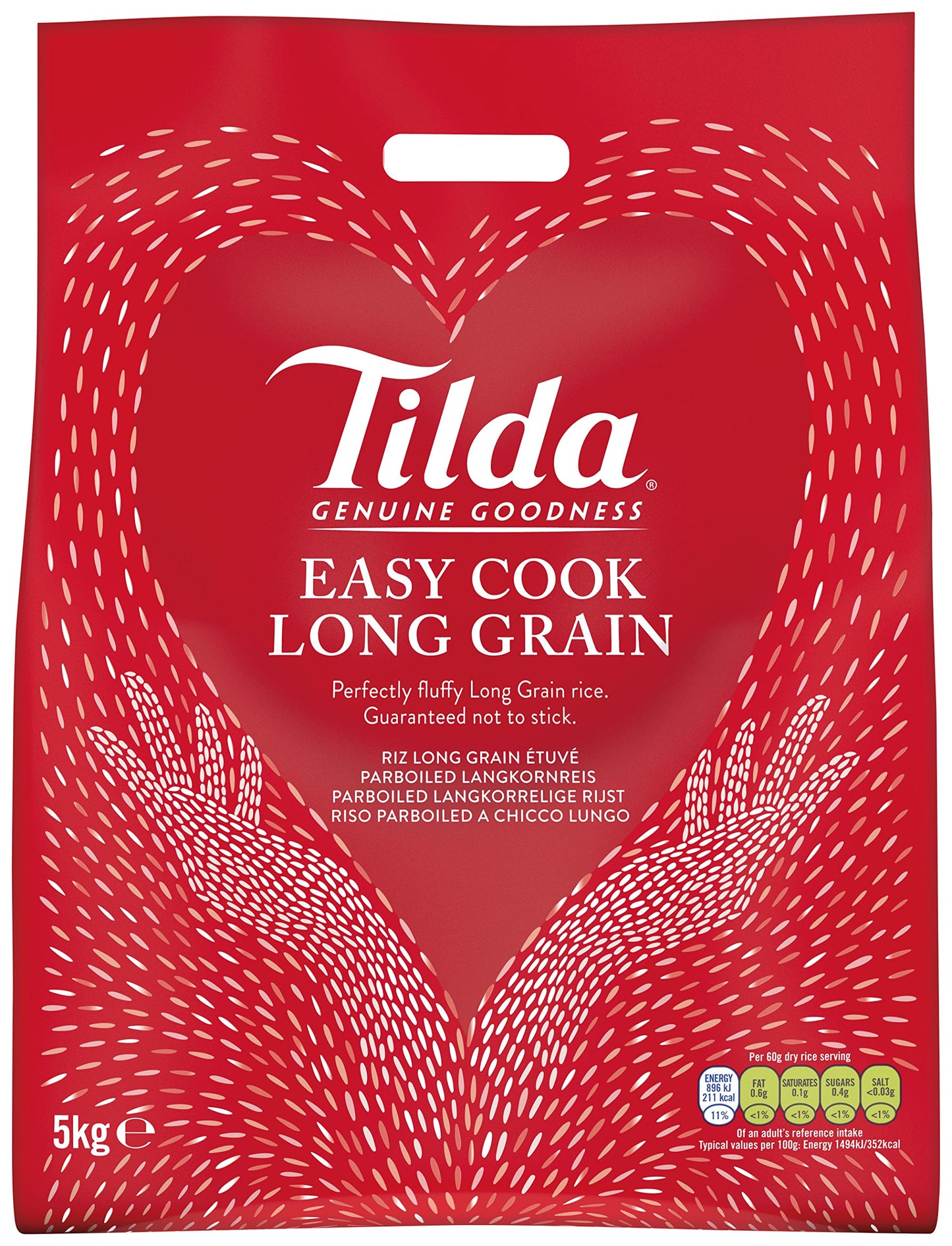 Tilda Easy Cook Long Grain Rice 5kg – 1 x 5kg