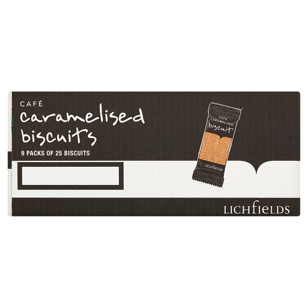 Lichfields 225 Café Caramelised Biscuits – 1 x 225pk