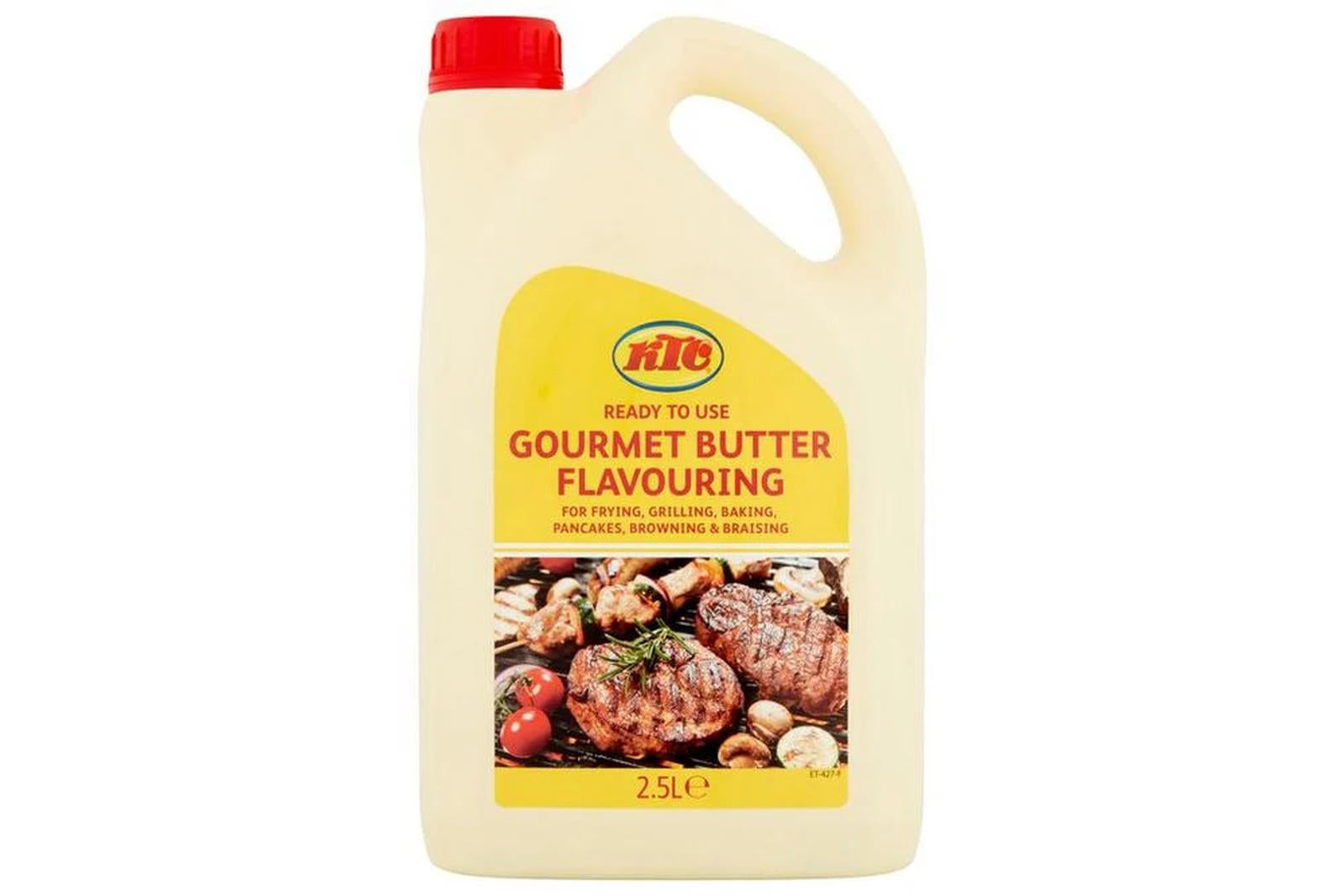 KTC Butter Flavouring Gourmet 2.5 Litre Ideal For Retail Kitchen And Foodservice 1 x 2.5 Litre