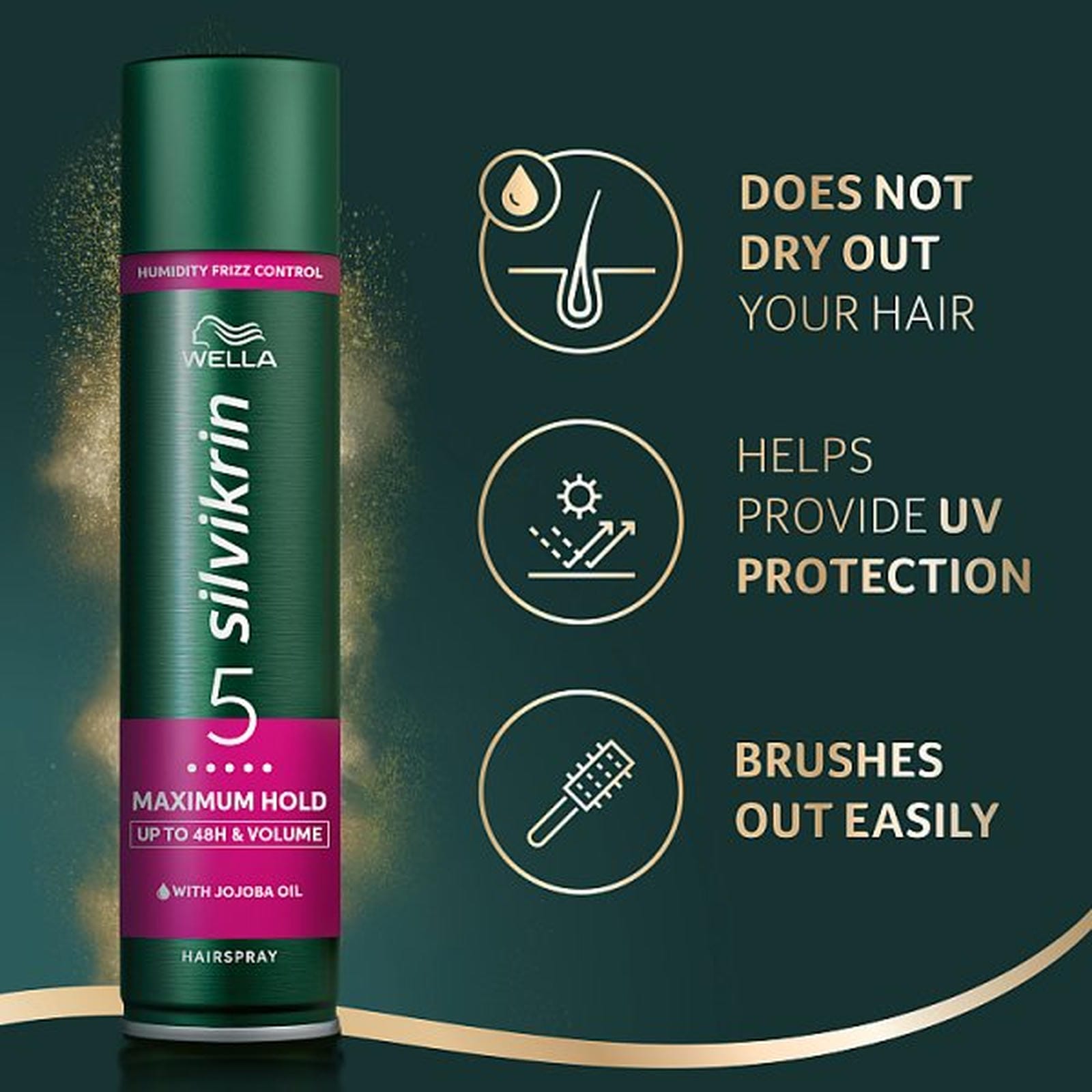 Wella Silvikrin Maximum Hold Hairspray 250ml