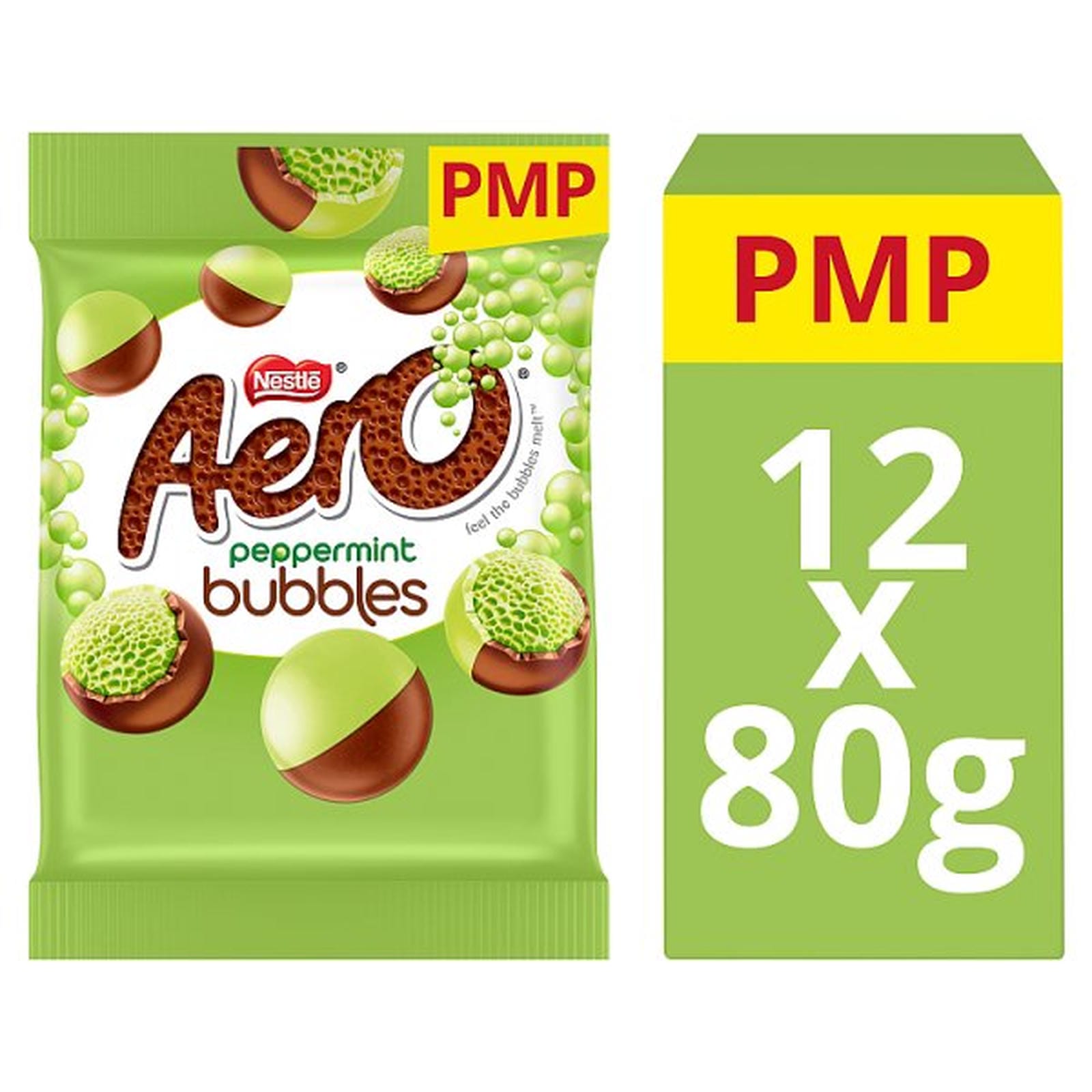 Aero Bubbles Peppermint Milk Chocolate Sharing Bag 80g PMP £1.65