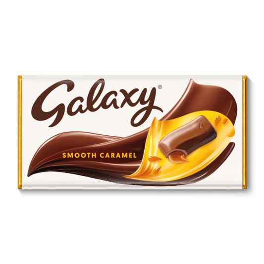 Galaxy Smooth Caramel & Milk Chocolate Block Bar £1.50 PMP 135g – 24 x 135g