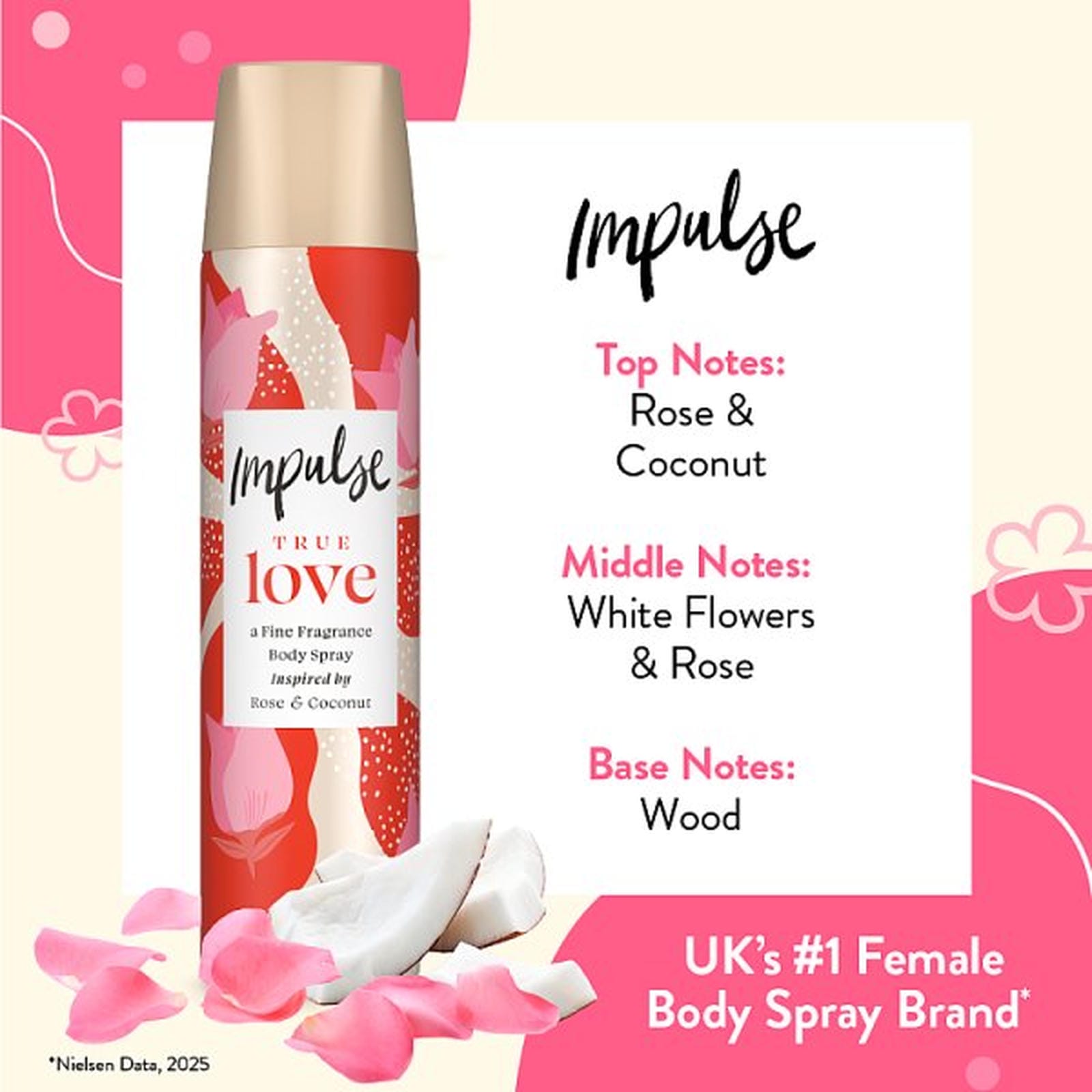 Impulse True Love Body Spray 75ml