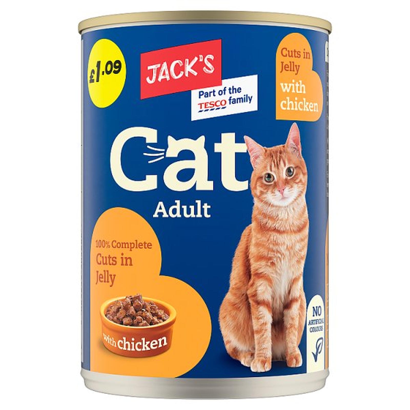 Jack's Adult Cat 100% Complete Cuts in Jelly with Salmon 415g