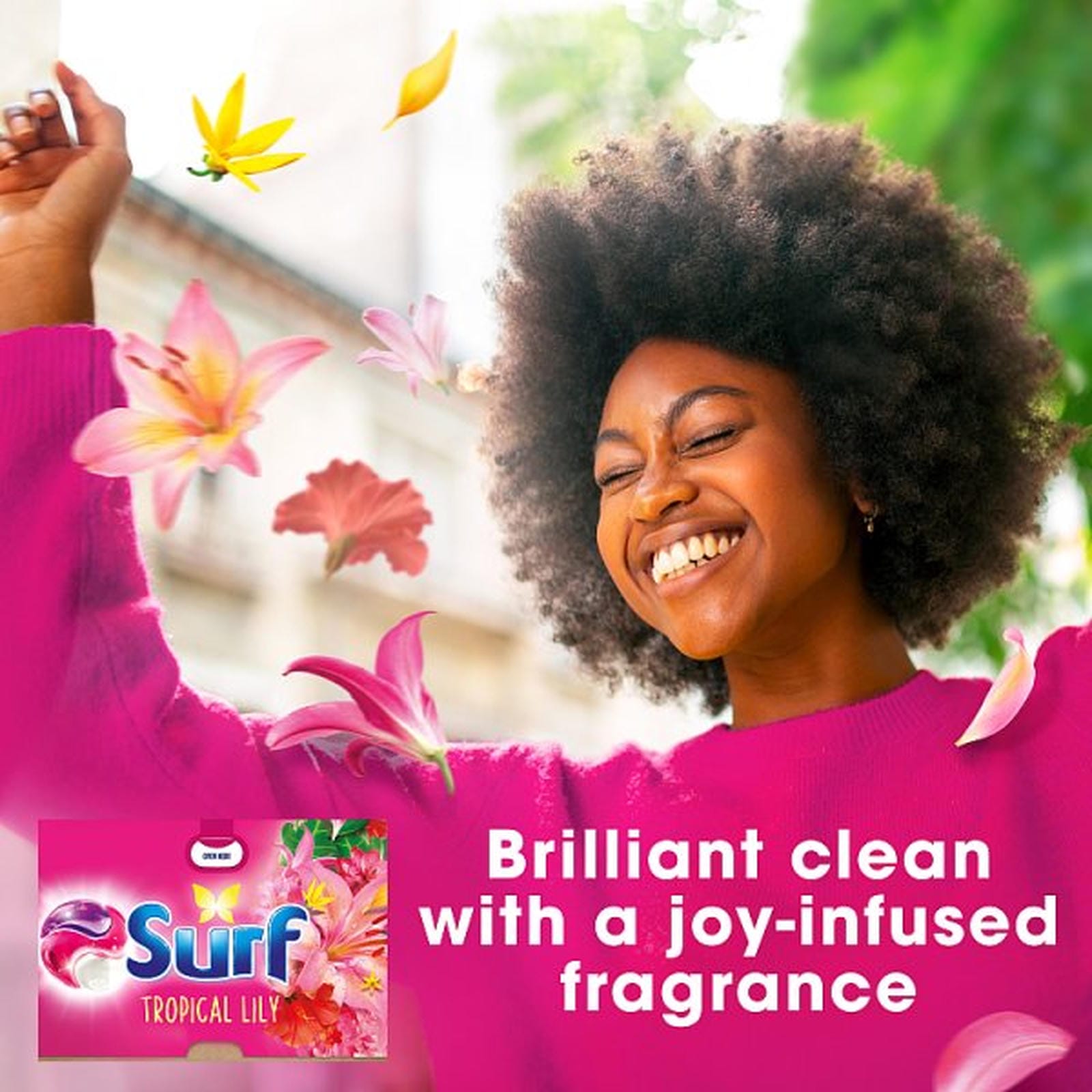 Surf 3 in 1 Laundry Washing Detergent Capsules Tropical Lily 26 washes