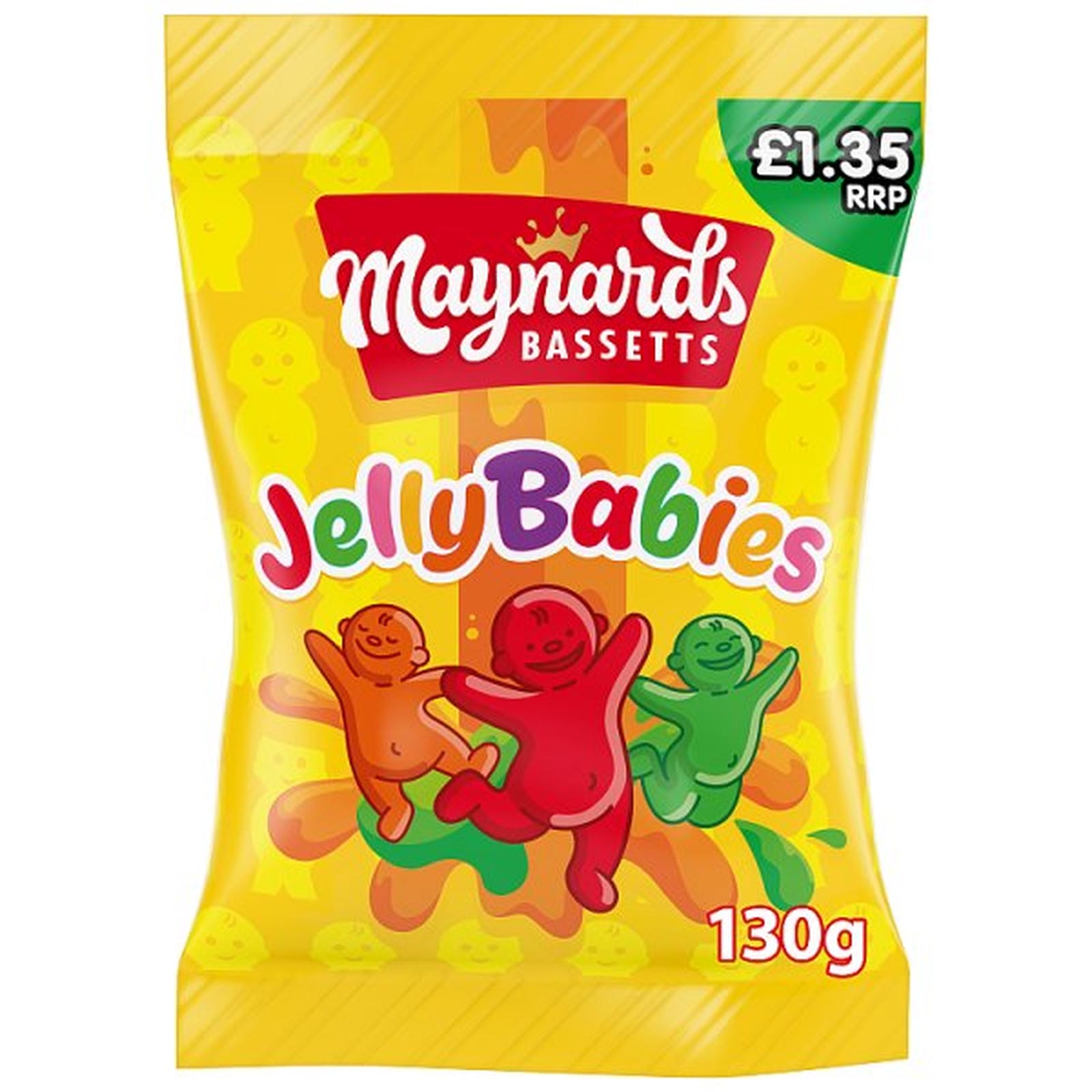 Maynards Bassetts Jelly Babies Sweets Bag £1.35 PMP 130g