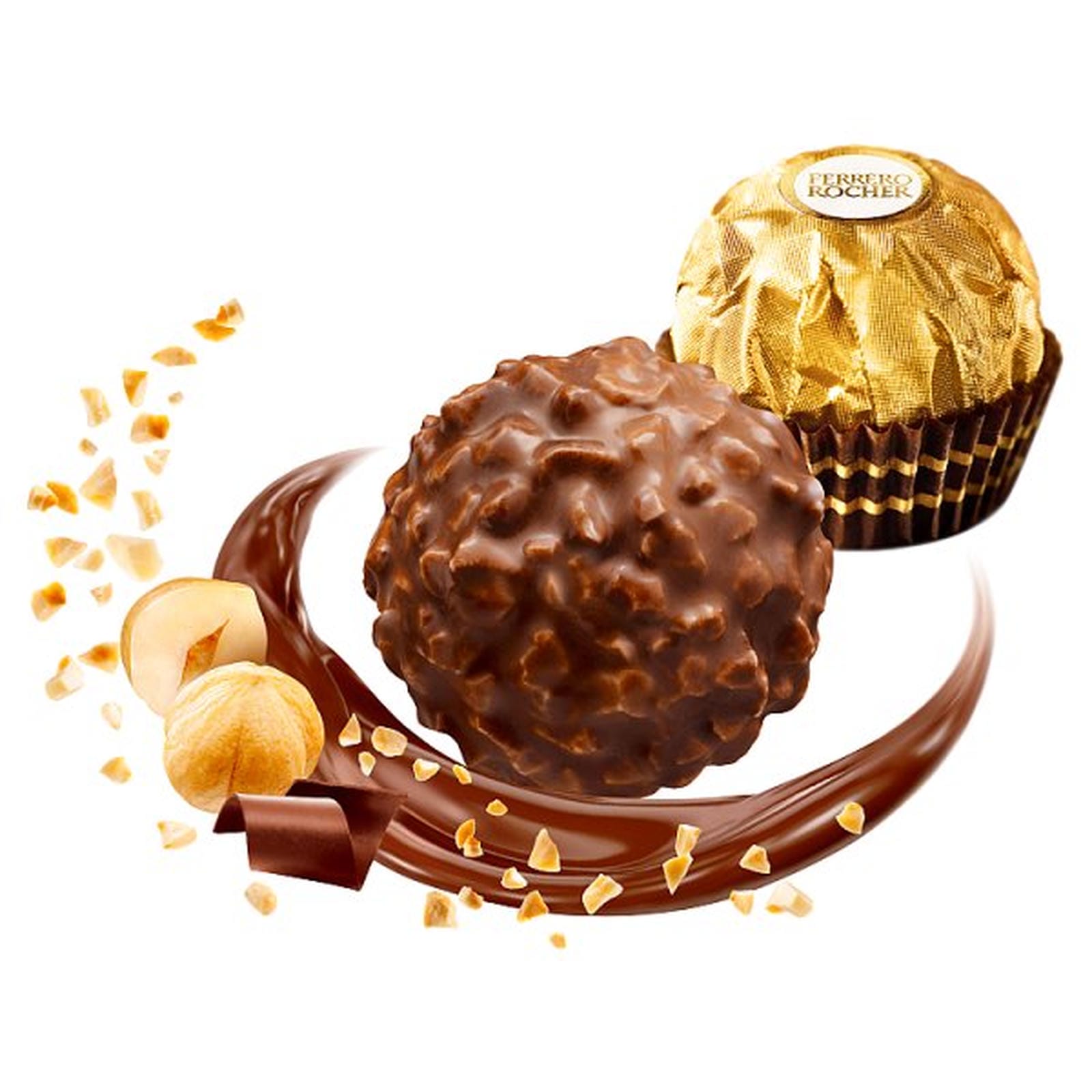 Ferrero Rocher Milk Chocolate Hazelnut Pralines Treat Pack 3 Pieces 37.5g