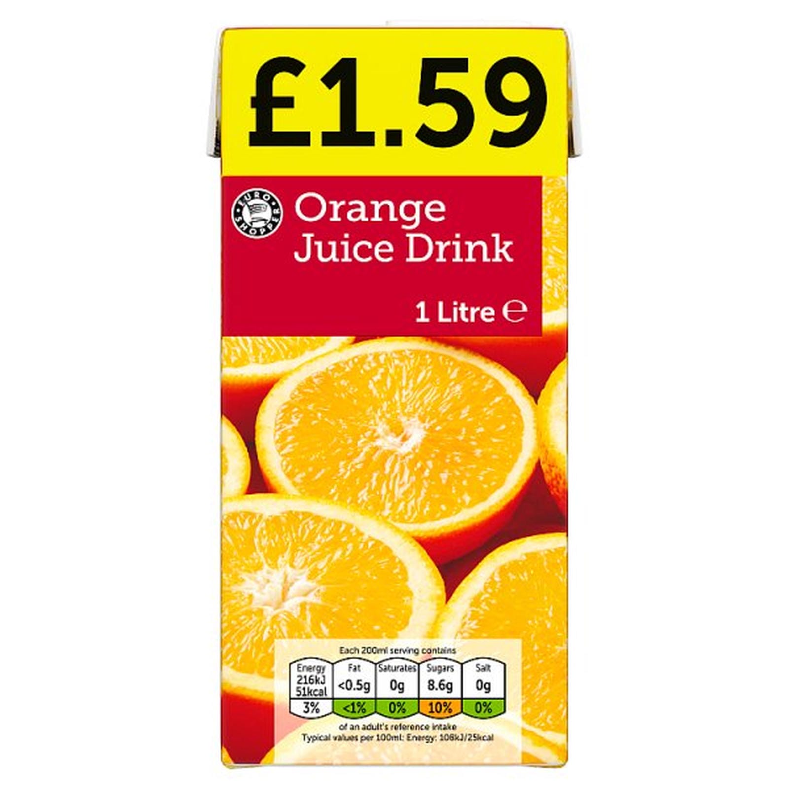 Euro Shopper Orange Juice Drink 1 Litre