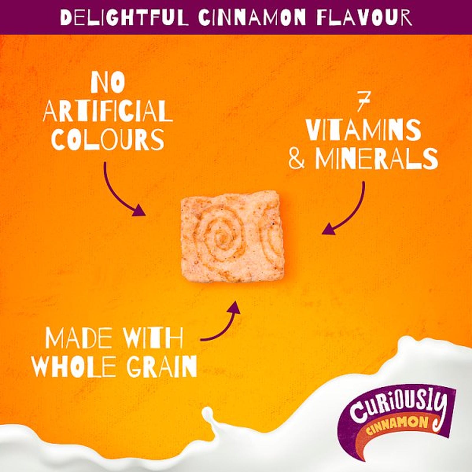 Nestlé Curiously Cinnamon Breakfast Cereal 375g