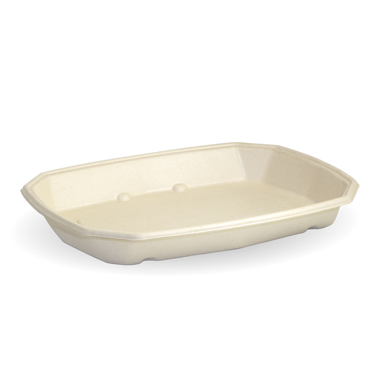 BioPak 600ml Takeaway Trays & Lids Octagon 25pcs – 1 x 25pk
