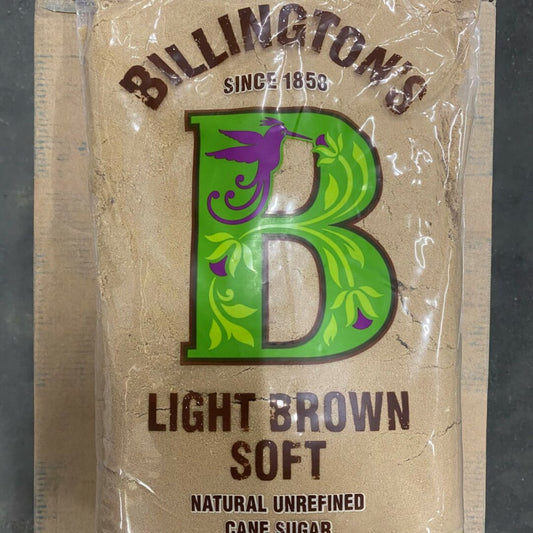 Billington's Light Brown Soft Natural Unrefined Cane Sugar 3kg – 1 x 3kg