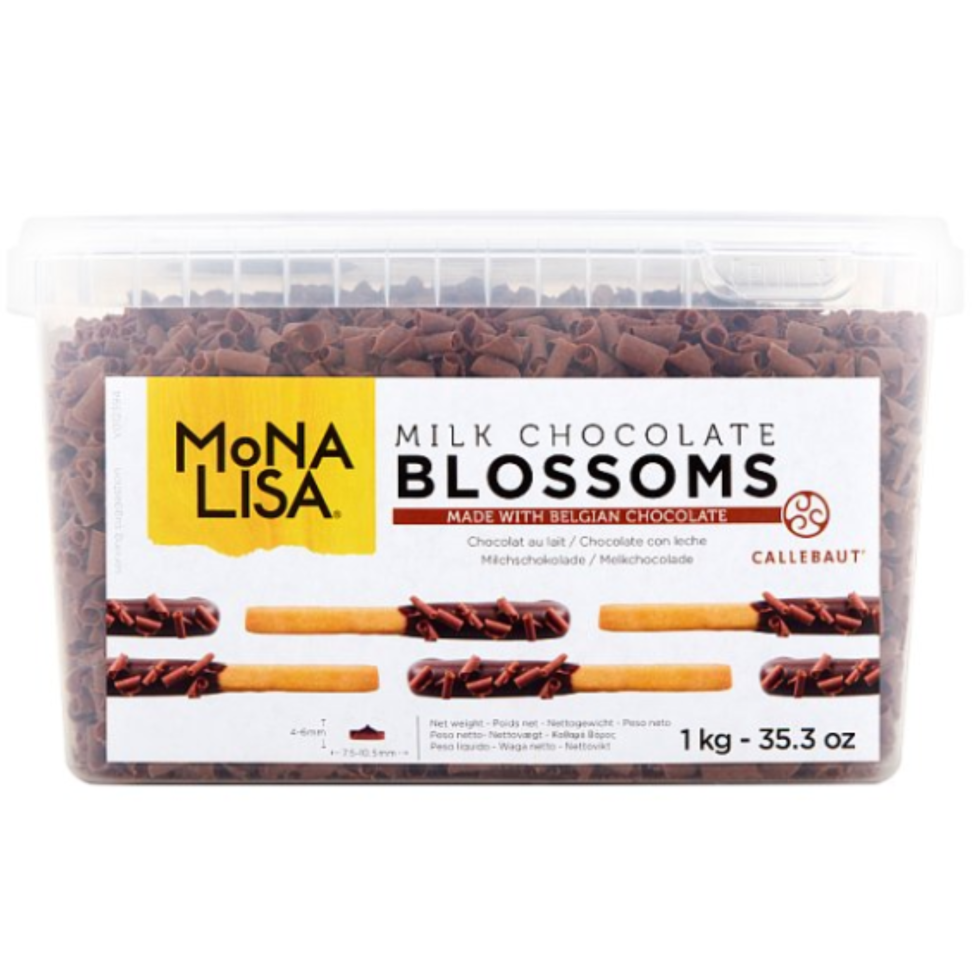Mona Lisa Milk Chocolate Blossoms 1 Kg Single Pack 1 x 1 Kg For Retail Kitchens Foodservice