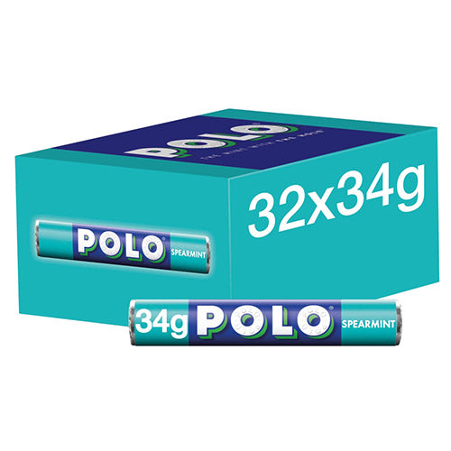 POLO® Spearmint Mint Tube 34g – 32 x 36g