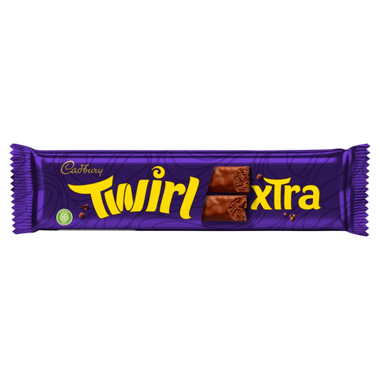 Cadbury Twirl Xtra Duo Chocolate Bar 54g – 36 x 54g