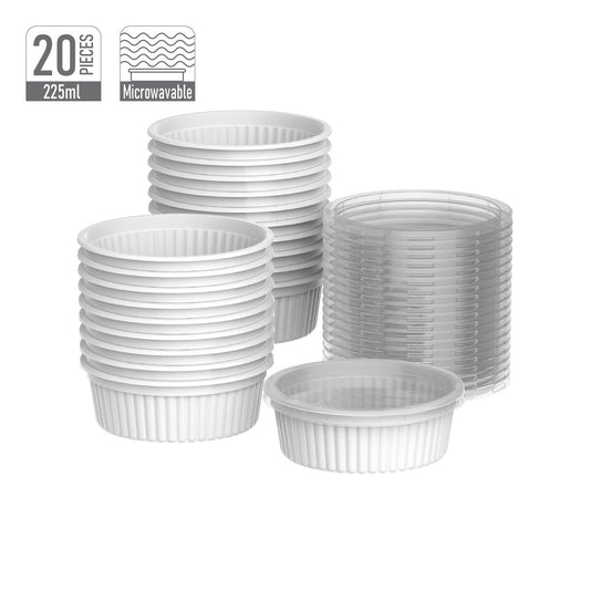 CaterPro 250 Plastic PP Food Containers with Lids 500ml – 1 x 250s