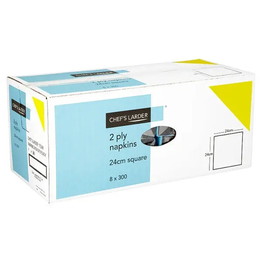 Chef's Larder 300 Napkins 2 Ply Black 24cm – 1 x 300s