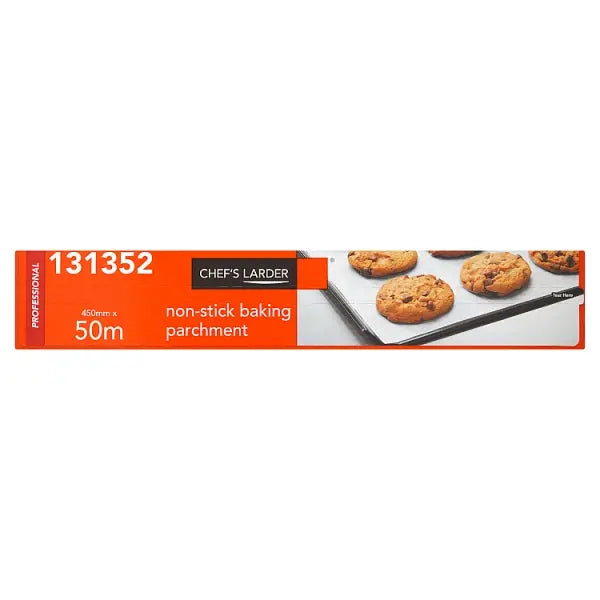 Chef's Larder Professional Non-Stick Baking Parchment 450mm x 50m – 9 x 50m