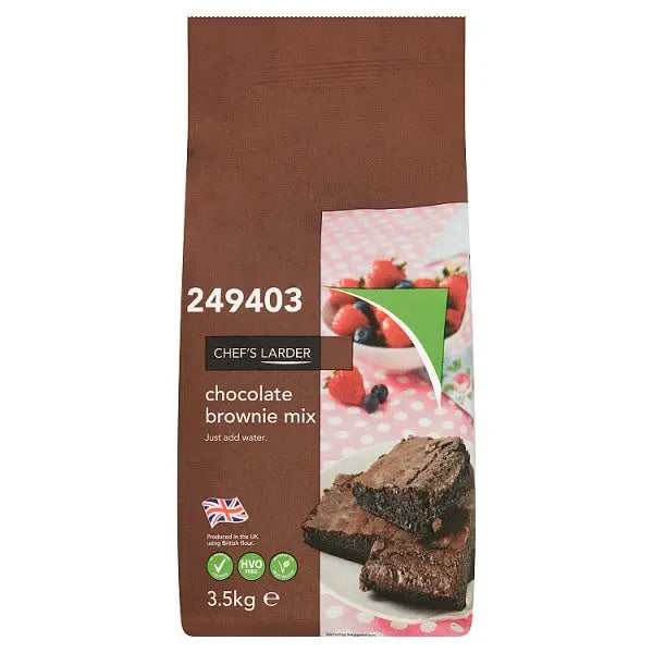 Chef's Larder Chocolate Brownie Mix 3.5kg Multi Pack 4 X 3.5kg Foodservice Bulk Quality