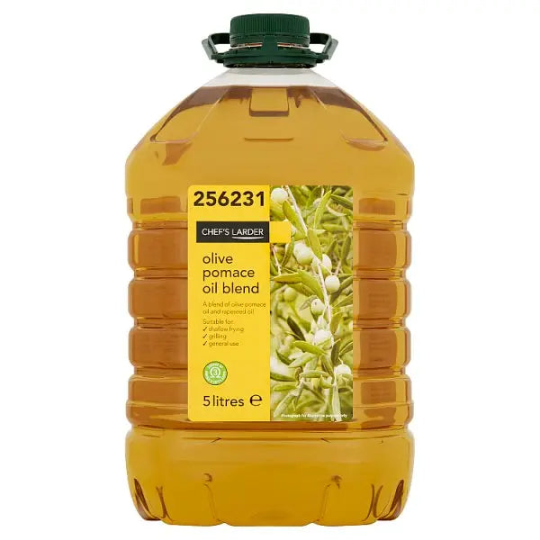 Chef's Larder Olive Pomace Oil Blend 5 Litres Cooking And Frying Oil 3 x 5 Litre
