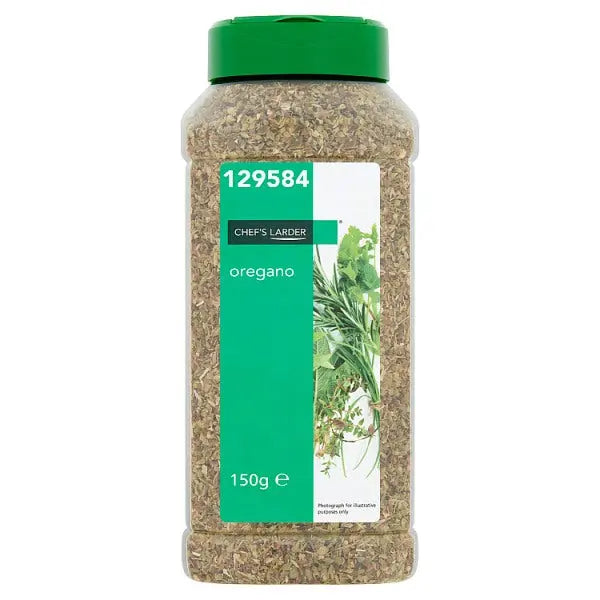 Chef's Larder Oregano 150g Pack 1 x 150g Dried Herb For Cooking UK Retail Shelf Stable